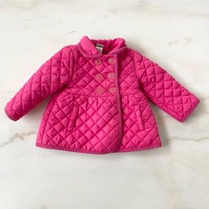 Little Me Pink coat 12 months